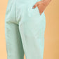 BohoJazz Mint Green Longline Shirt with Formal Pants Co-ord Set - Swadesiicart