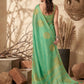 Anaita Mint Tissue Silk Woven Saree With Blouse