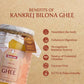 Indicow Foods Kankrej Bilona A2 Cow Ghee | 100% Desi Cow Ghee | Premium A2 Desi Ghee | Cultured Cow Pure Ghee - Swadesiicart