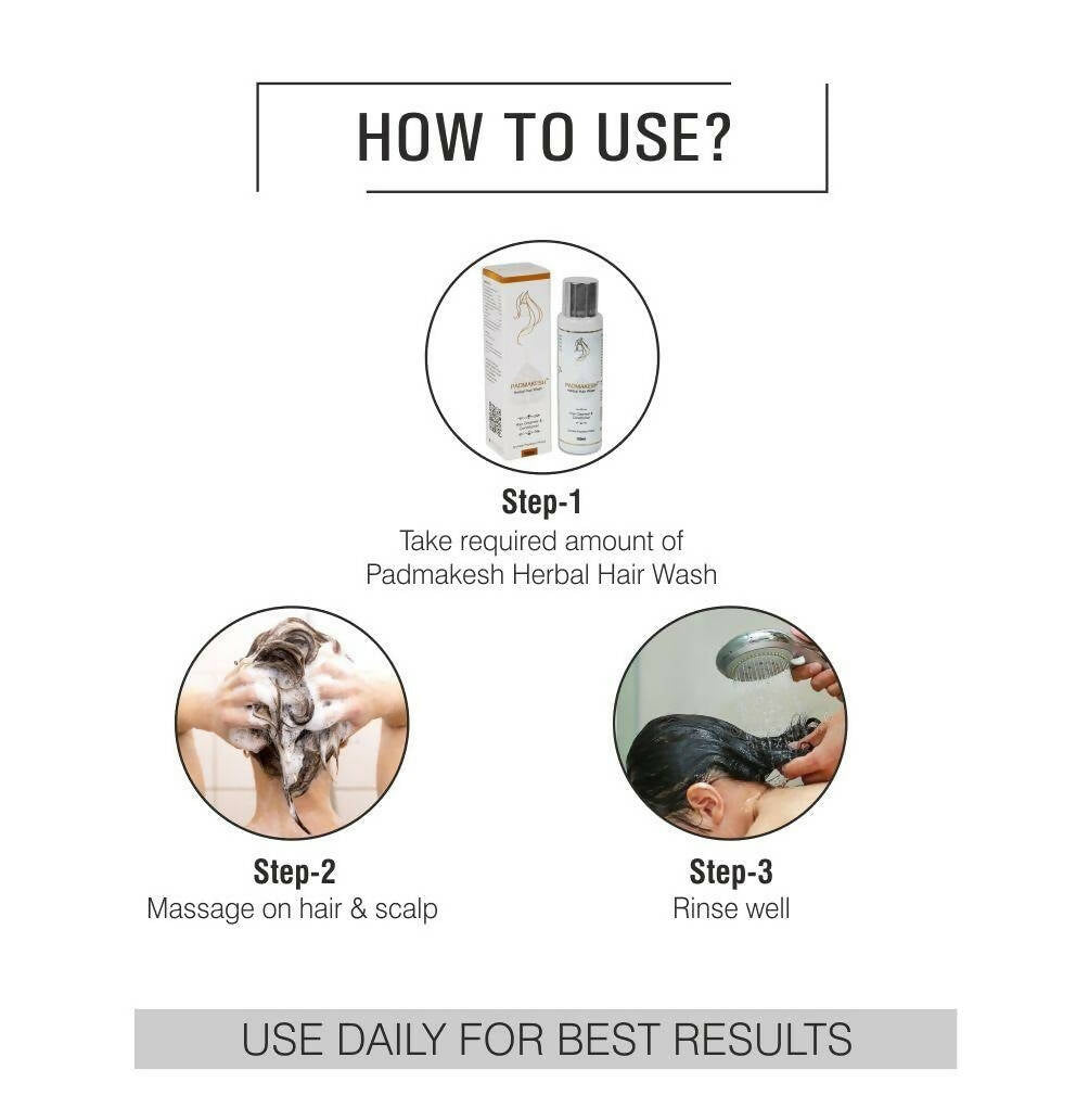 Bio Resurge Life Padmakesh Herbal Hair Wash - Hair Cleanser And Conditioner - Swadesiicart