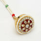 NVR Women's Gold-Polished CZ Stone-Studded Borla Maang Tikka - Swadesiicart