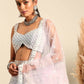 House of Panchhi Mauve Chinon Sequins and Zarkan embroidery Lehenga choli & Dupatta | Swadesiicart