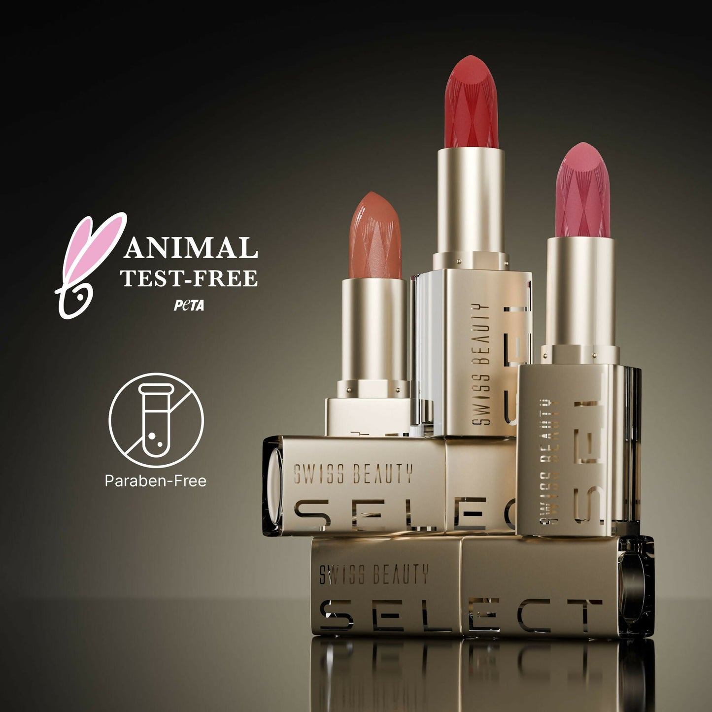 Swiss Beauty Select Creme Touch Hydrating Lipstick - 3 Precious Pink | Swadesiicart
