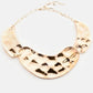 Bling Accessories Textured Metal Choker Necklace | Swadesiicart