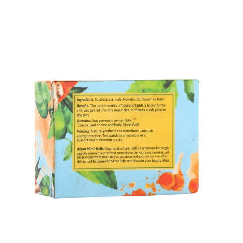 Mirah Belle Tulsi Haldi Purifying Soap - Swadesiicart