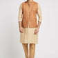 Ethnic India Brown Bundi Men's Jacket Abstract Blended | Swadesiicart