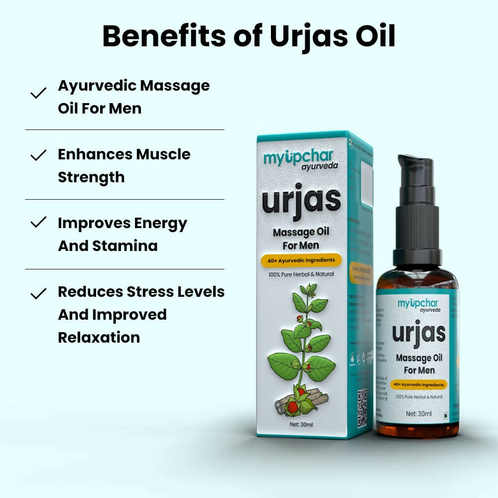 Myupchar Ayurveda Urjas Massage Oil Men | Swadesiicart
