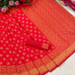 DEIANA'S Beautiful Designer Golden zari Soft Lichi Silk Saree - Pink - Swadesiicart
