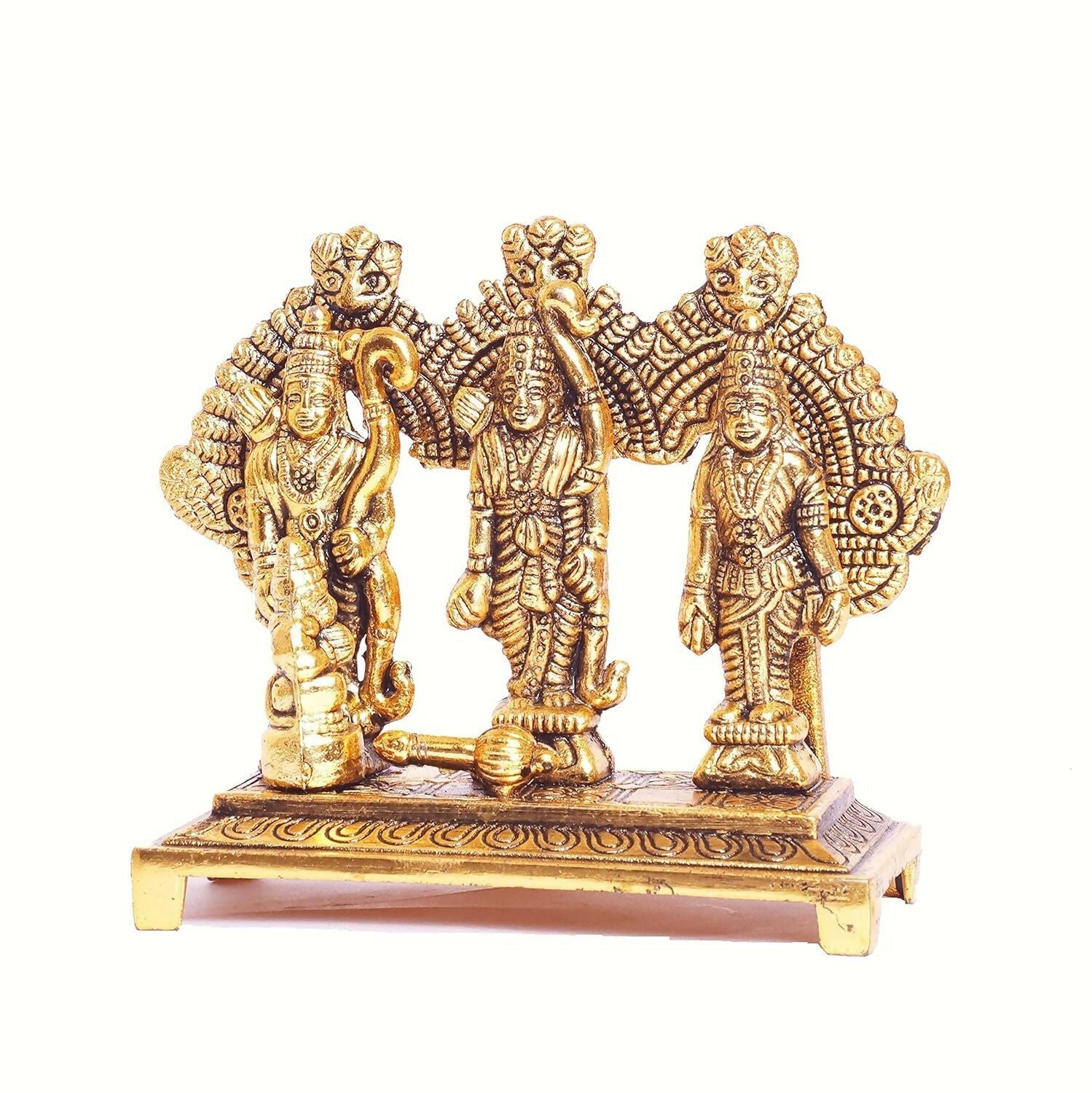 KridayKraft Shri Ram Darbar Metal Statue - Swadesiicart