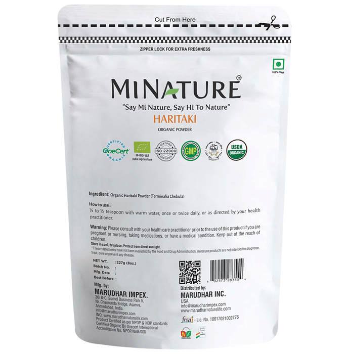 Minature Haritaki Organic Powder | Swadesiicart