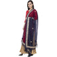 A R Silk Orgenza Gota Patti Fancy Dupatta Color Navy Dupatta or Chunni