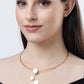 NVR Women Gold-Polished Circular Choker Necklace | Swadesiicart