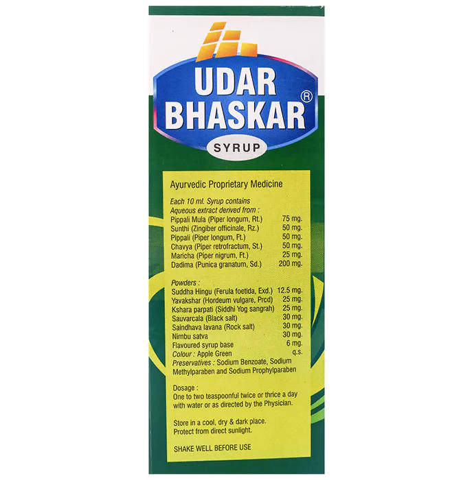 United Pharmaceuticals Udar Bhaskar Syrup - Swadesiicart