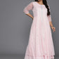Ahalyaa Women's Traditional wear Ethnic Dress - Pink | Swadesiicart