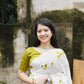 Mehndi Poly Georgette Tie and Dye Saree with Unstitched Blouse - Hiral Fashion | Swadesiicart