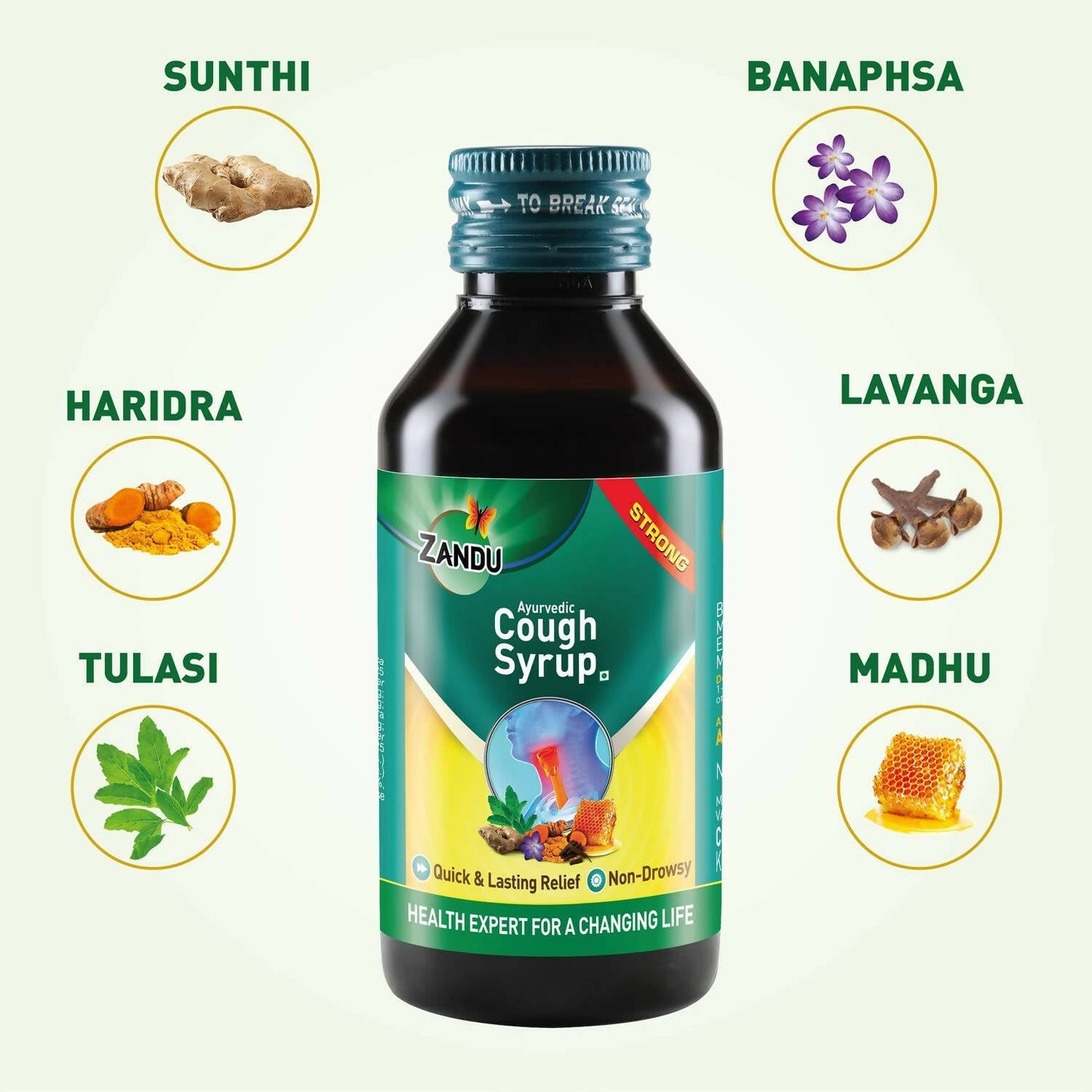 Zandu Ayurvedic Cough Syrup - Swadesiicart