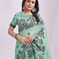 Shree Shyam Fashion Kashira Rama Green Linen Cotton Saree
