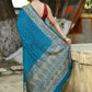 Joban Fashion Peacock Crepe Chiffon Pure Handloom Banarasi Silk Saree | Swadesiicart