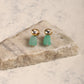 Gold-Polished Contemporary Kundan Drop Earrings - Ruby Raang | Swadesiicart