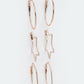 NVR Women Gold-Toned Geometric Hoop Earrings | Swadesiicart