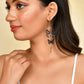 VOJ Women Rhodium-Plated Butterfly style Stainless Steel Drops & Danglers Earrings - Swadesiicart