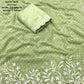 Green Pure Chiffon Woven Design Saree with Unstitched Blouse - Hiral Fashion | Swadesiicart