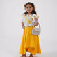 LH Luxury Fashion Ana Puff Sleeve Top & High Low Flared Skirt - Stylish Girls Co-ord Set - Swadesiicart