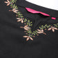 Anubhutee Black Floral Embroidered Thread Work Kurta with Trousers & With Dupatta | Swadesiicart