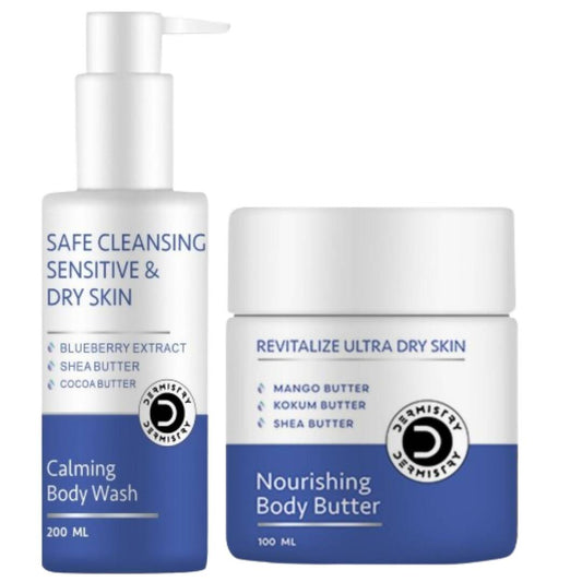 Dermistry Calming Body Wash & Nourishing Body Butter - Swadesiicart