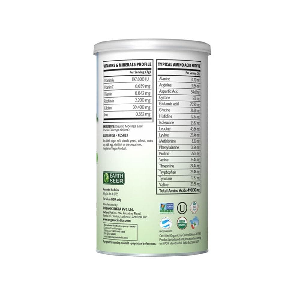 Organic India Moringa Powder - 100 gms - Swadesiicart