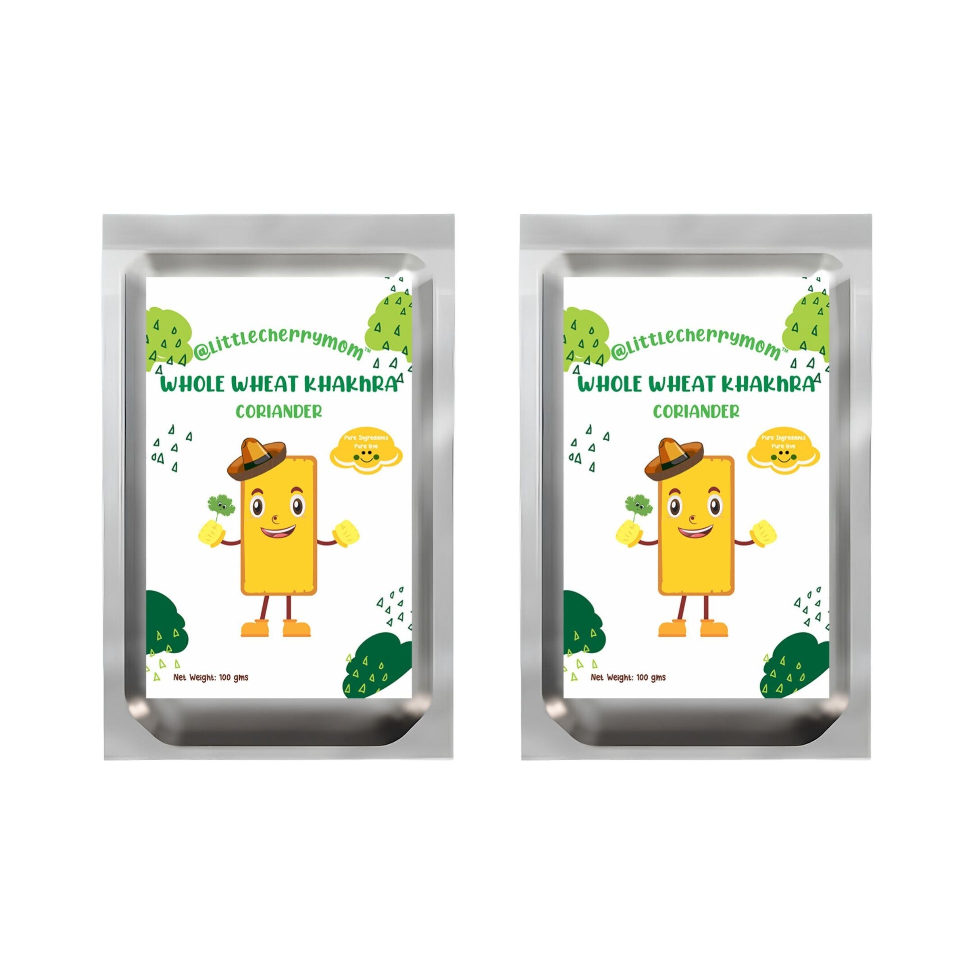 Littlecherrymom Whole Wheat Khakhra ?Coriander | Swadesiicart