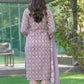 BulBul Fashionista Cotton Purple Kurta Set with Dupatta - Swadesiicart