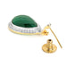 Nuyug 22K Gold Plated Fern Radiance Contemporary Drop Earrings | Swadesiicart