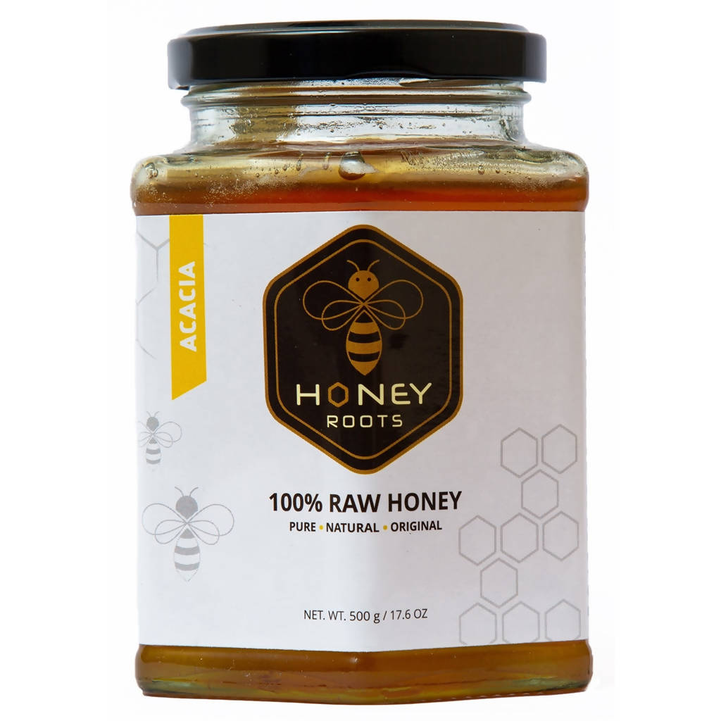 Honey Roots Acacia Raw Honey - Swadesiicart