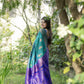 Vishnu Weaves Women's Rama Banarasi Silk Saree with Blouse - Swadesiicart