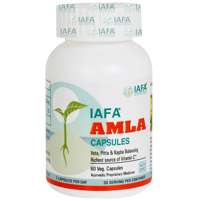 Iafa Ayuveda Amla Veg Capsules | Swadesiicart