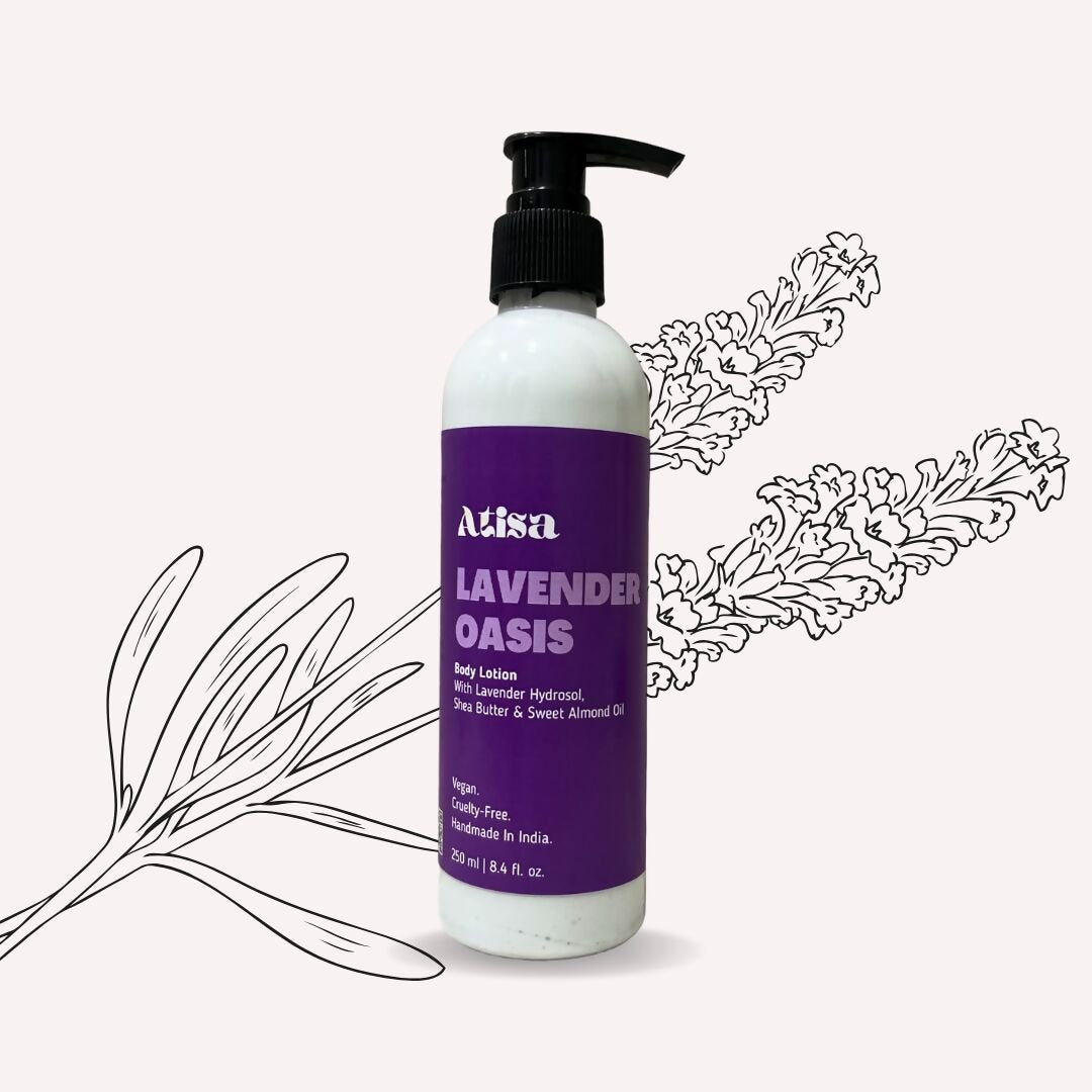 Atisa Lavender Oasis Body Lotion | Swadesiicart