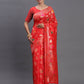 Astita Banarasi Silk Red Saree | Swadesiicart