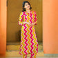Aayaa Pure Muslin printed Kurti & Pant - Multi Color