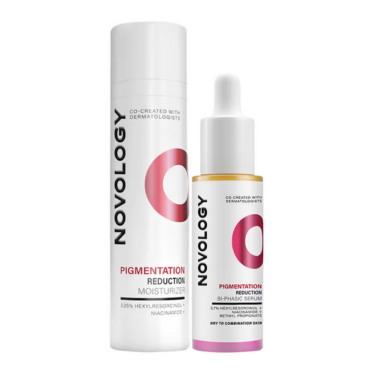 Novology Bi-Phasic Hyper Pigmentation Serum + Pigmentation Reduction Moisturizer Combo - Swadesiicart