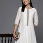 Ahalyaa Women's Traditional wear Ethnic Dress - Off White | Swadesiicart