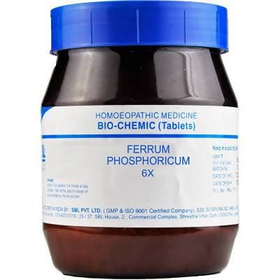 SBL Homeopathy Ferrum Phosphorica Biochemic Tablets - Swadesiicart
