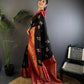 Joban Fashion Banarasi Black Woven Soft Silk Saree | Swadesiicart