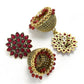 Mominos Fashion Joharkamal Kundan work Jhumka with Maroon Beads - Swadesiicart