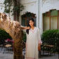 Zibaa Ivory & Pink Muslin Chikankari Kurta - Swadesiicart