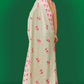 Aayaa Designer Printed Satin Saree - Multi Color