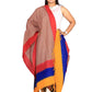 Multicolor Pochampally or Ikat Cotton Handloom Dupatta - Global Threads | Swadesiicart