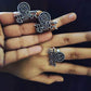 Silver-Plated Alloy Silver Oxidised Ring And Earring Combo - The Pari - Swadesiicart