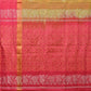 Mustard and Pink Uppada Silk Handloom Saree with Body Buta and Checks Border Design - Global Threads | Swadesiicart