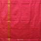 Mustard and Pink Uppada Silk Handloom Saree with Body Buta and Checks Border Design - Global Threads | Swadesiicart